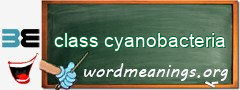 WordMeaning blackboard for class cyanobacteria